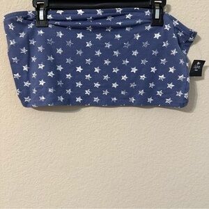 City Streets Tube Top Blue White Stars Americana Forth Of July Summer